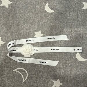 Chanel accessories 1 Camelia flower + 1 ribbon 54”
